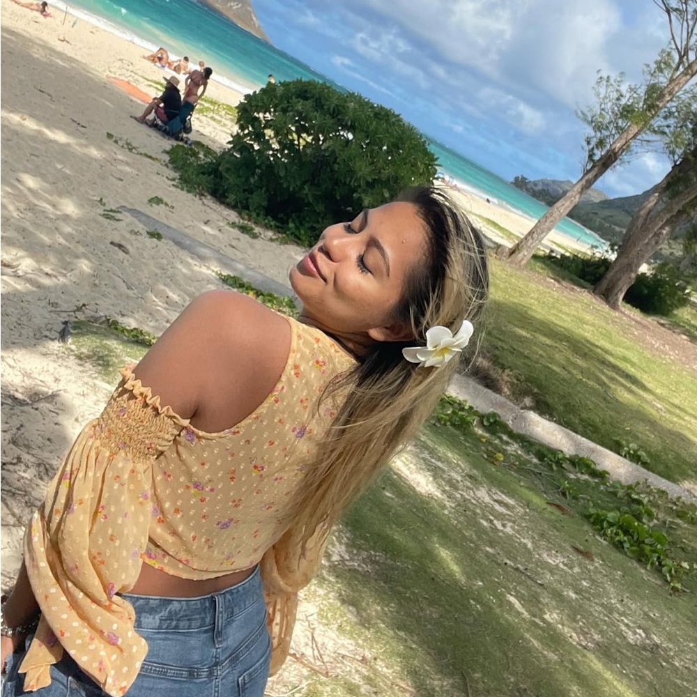 Fashion Nova Yellow Floral Blouse